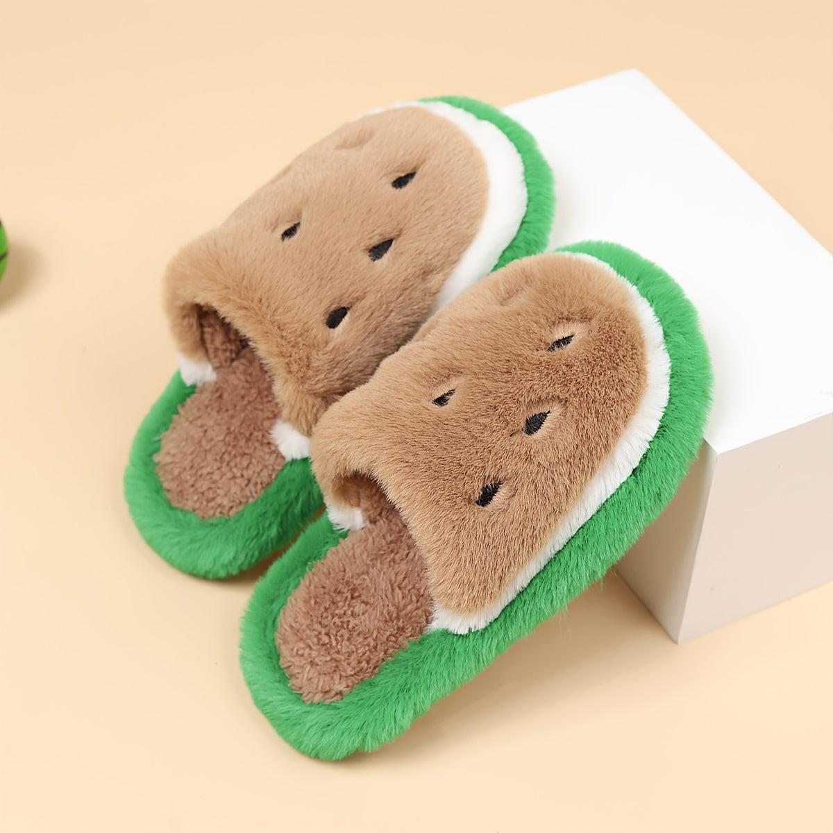 Cute Mixed Color Watermelon Slippers For Toddlers