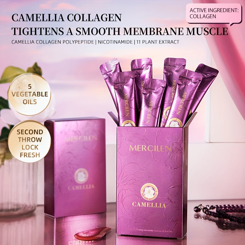 Camellia Collagen Facial Mask Hydrating, Firming, and Anti-Wrinkle