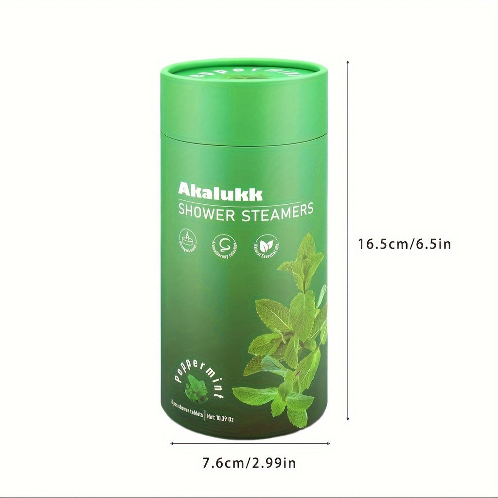 8 Packs Peppermint Aromatherapy Shower Steamers