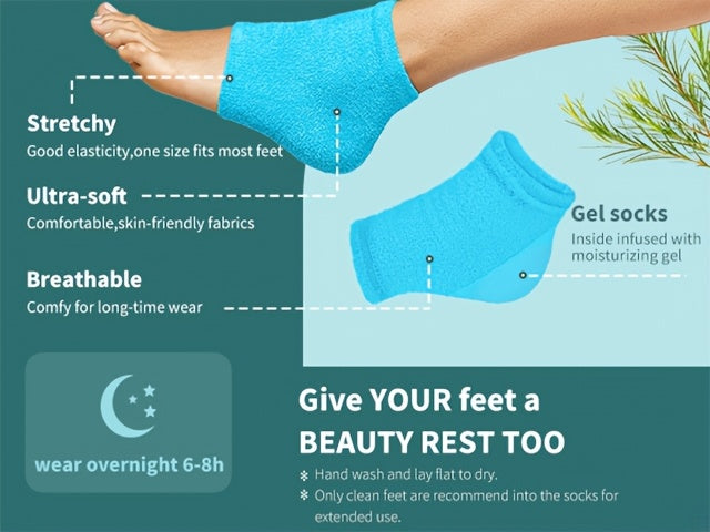 VTS Self Care Kit - Includes Moisturizing Heel Socks, Hand & Foot Oil, Salt Scrubs, Serum, Urea Cream 40 Percent - Hand Care Set, Foot Pedicure Kit