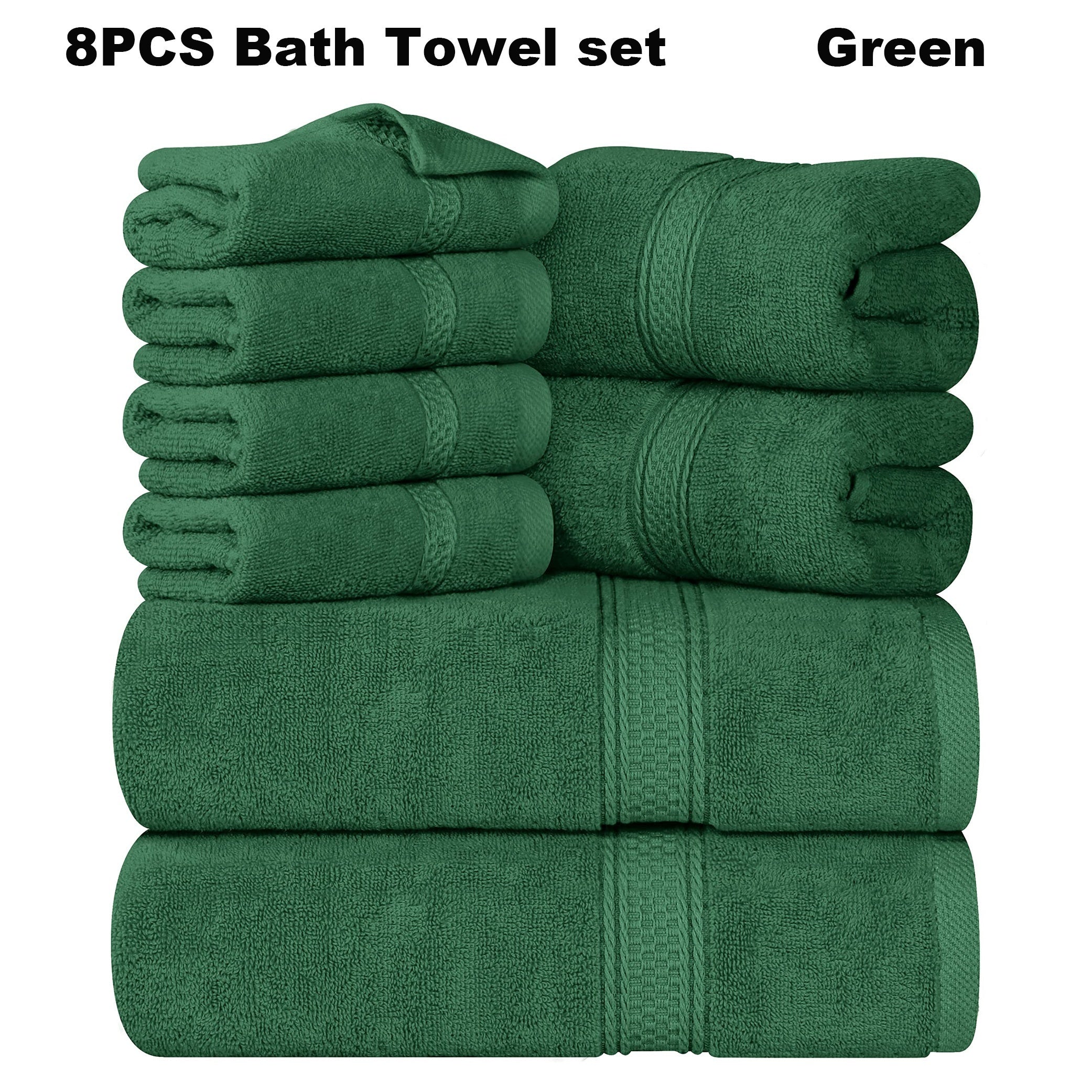 16pcs/8pcs Luxurious Soft Towel Set | 4 Bath Towels, 4 Hand Towels, 8 Washcloths