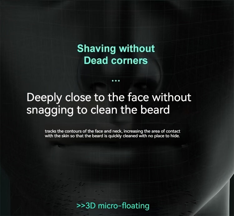 Ultimate Silent Beard Shaver - Rotary Shaver with Digital Display