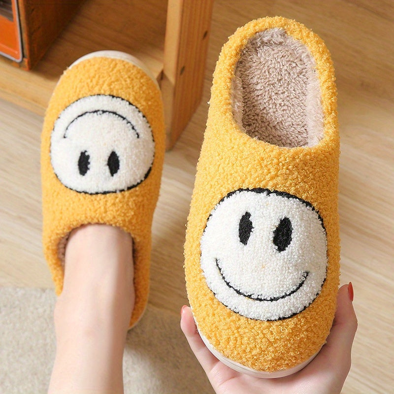 Girls Adorable Smiling Face Cartoon Slippers