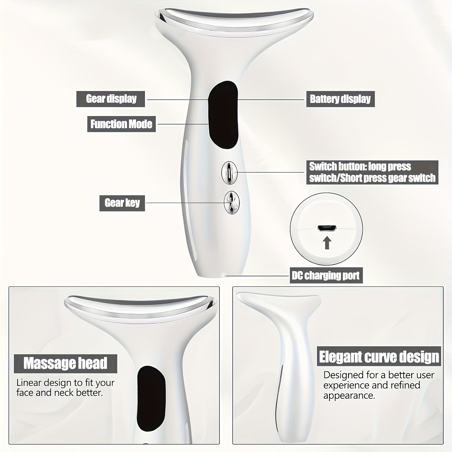 Rechargeable Facial & Neck Massager