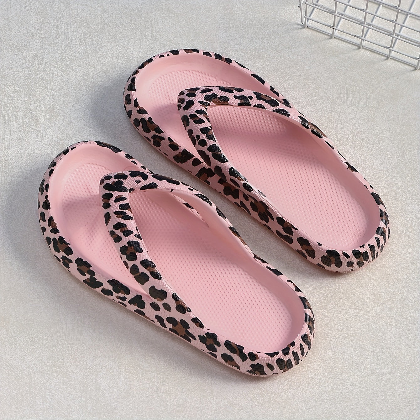 Women's Fashion Leopard Print Flip Flops