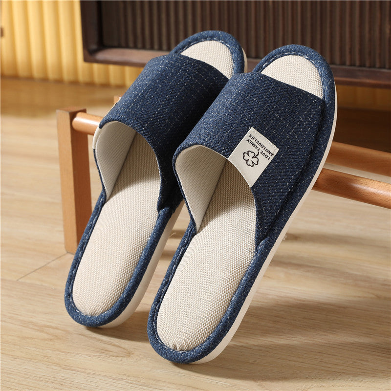 Cozy Women's Indoor Linen Slippers