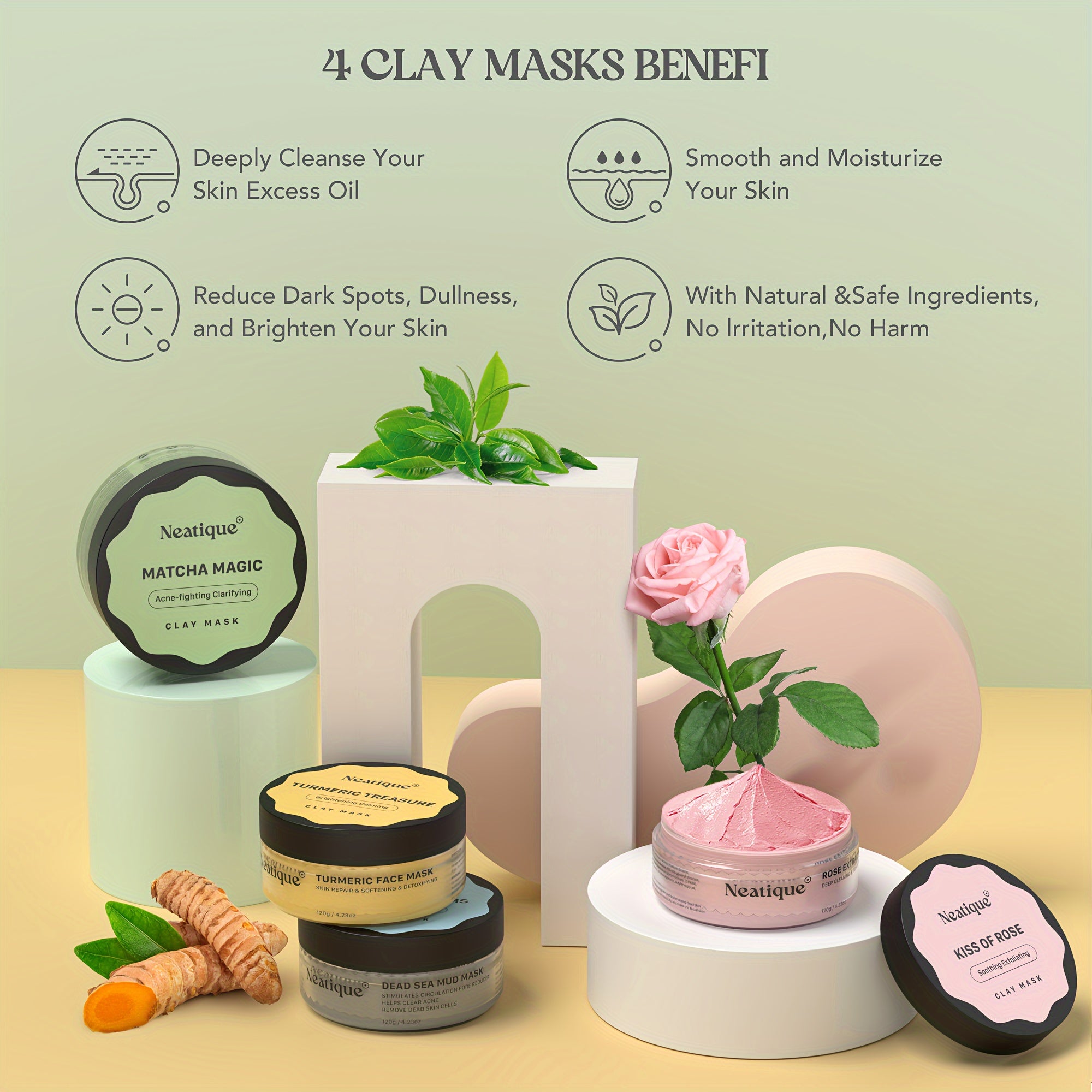 Neatique Face Masks Skincare Set unisex