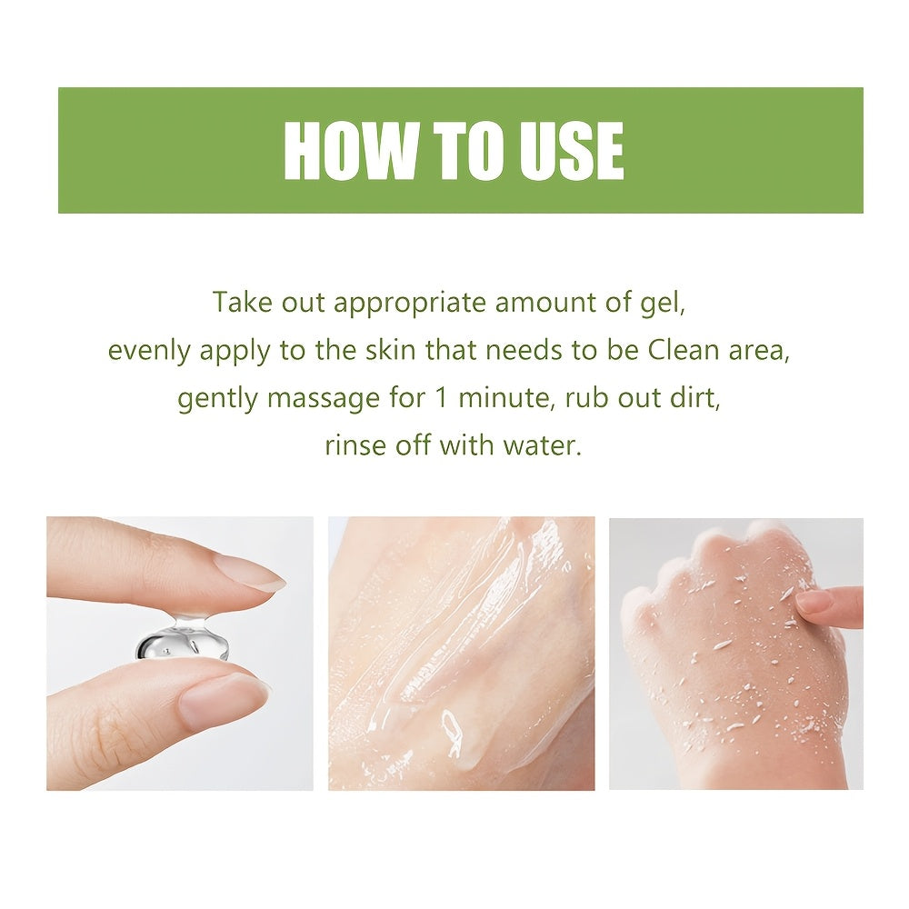 Gentle Exfoliating Gel - Deep Cleansing, with Aloe Vera Rose and Chamomile Plant