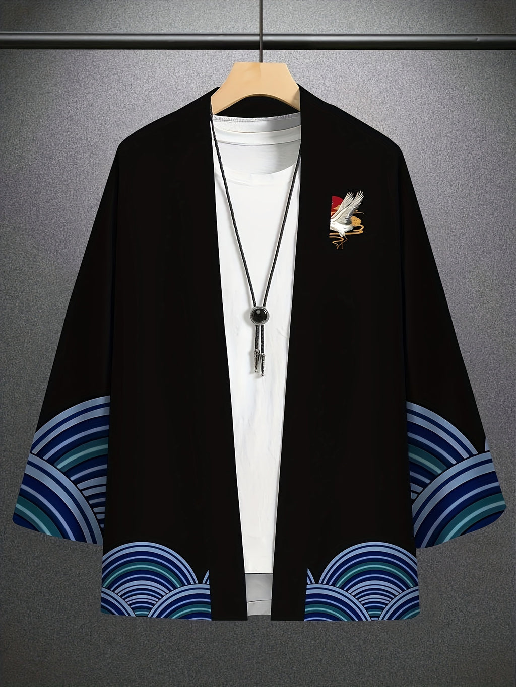 Cool Japanese Kimono Men's Breathable Beach Shirt