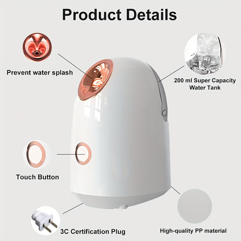 Large Face Steamer with Fine Mist, Easy One-Button Operation