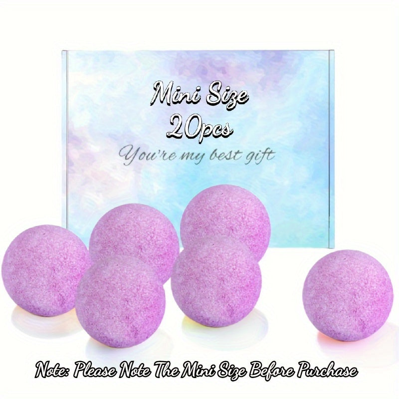 20 Pcs Luxurious Lavender Bath Salt Bombs