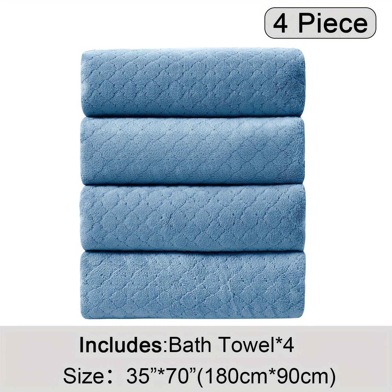 Extra Large Bath Towel Microfiber Set