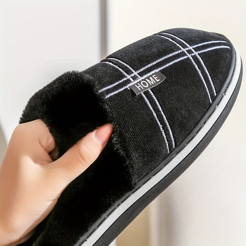 Luxurious Mens Plush Slippers
