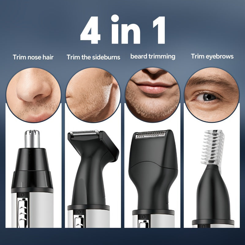 4-in-1 Multi-Functional Electric Shaver - Electric Razor with USB Rechargeable