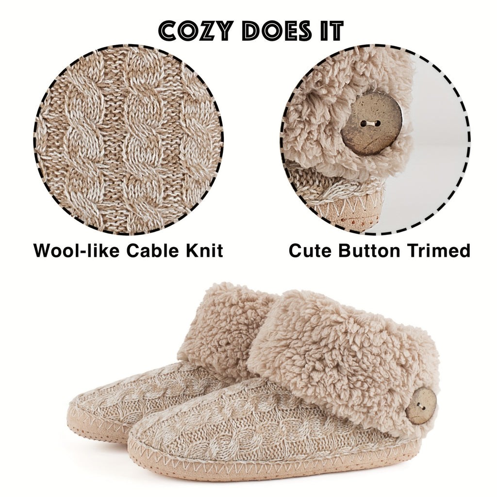 Women's Fuzzy Bootie Slippers