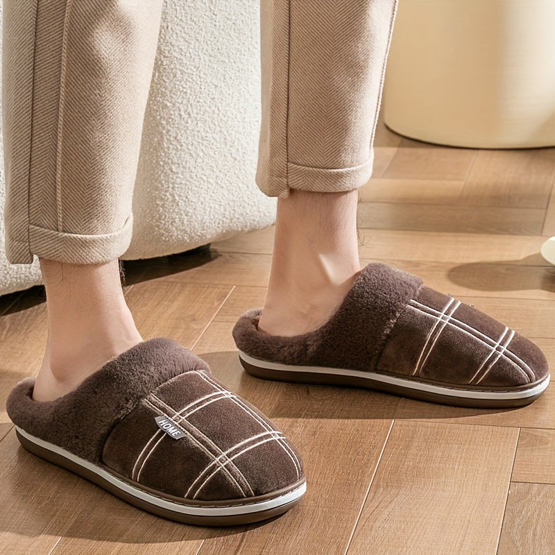 Luxurious Mens Plush Slippers