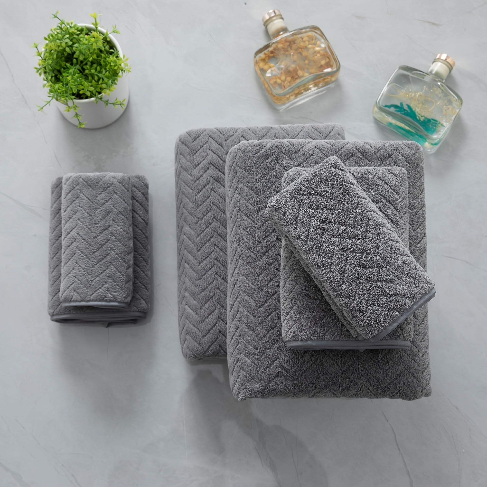 Oversized Bath Towels Set Microfiber