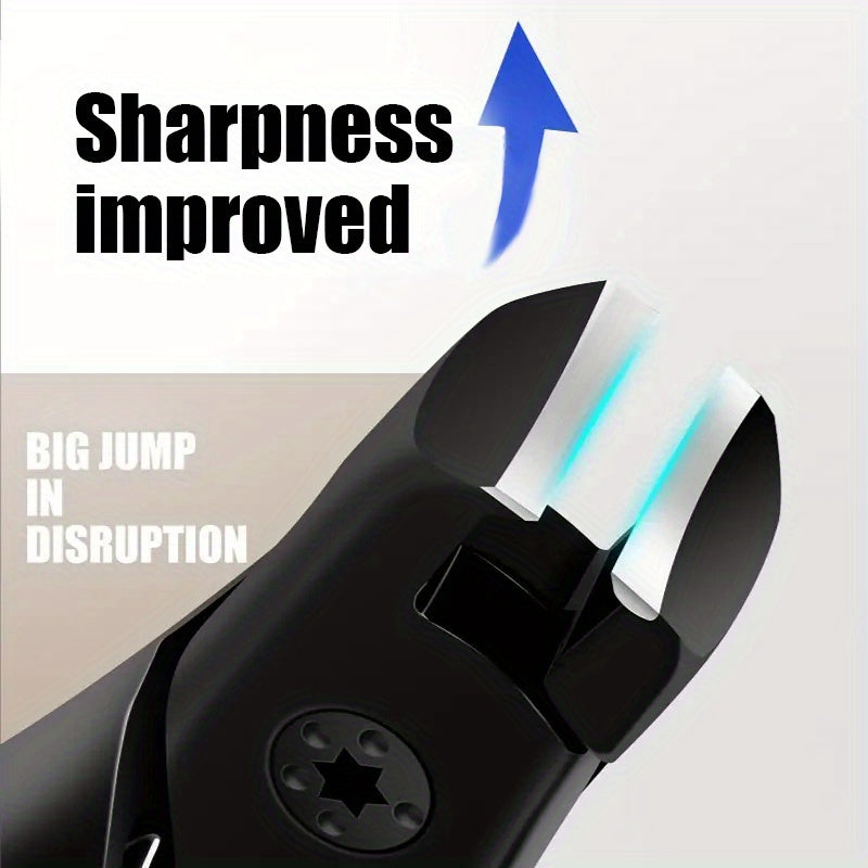 Professional Stainless Steel Nail Clippers with Anti-Splash Cover