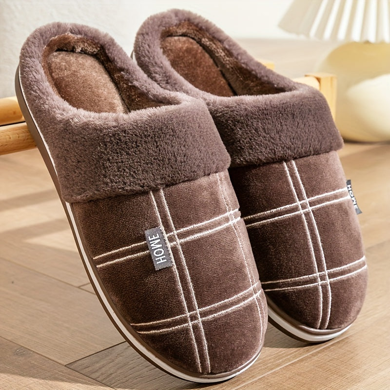 Luxurious Mens Plush Slippers