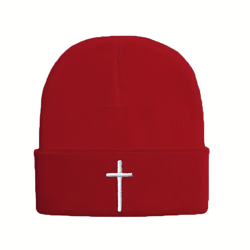 Embroidered 3D Knitted Hat - Faith & Comfort Warm Beanie