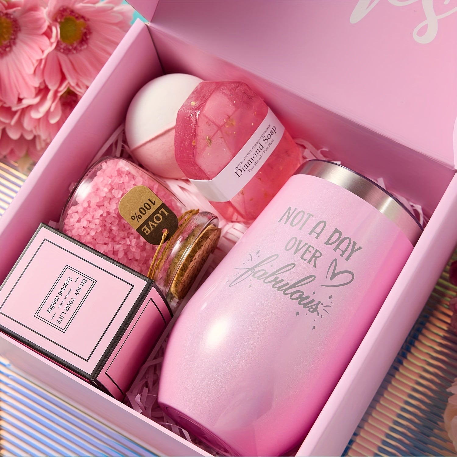 Spa Gift Basket Set for Women Self-Care Spa Gift Basket Set