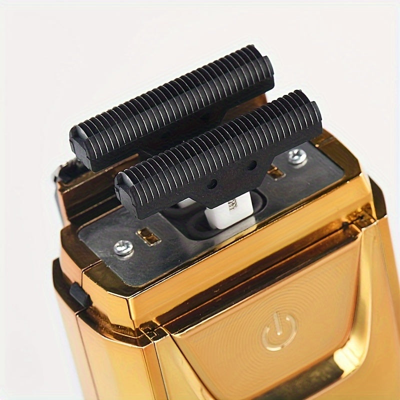 MIGUAN 2-in-1 Sleek Golden Electric Foil & Bald Shaver Trimmer