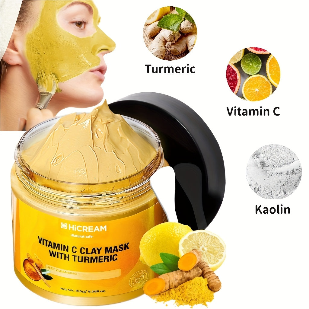 Turmeric Vitamin C Clay Facial Mask 1pcs