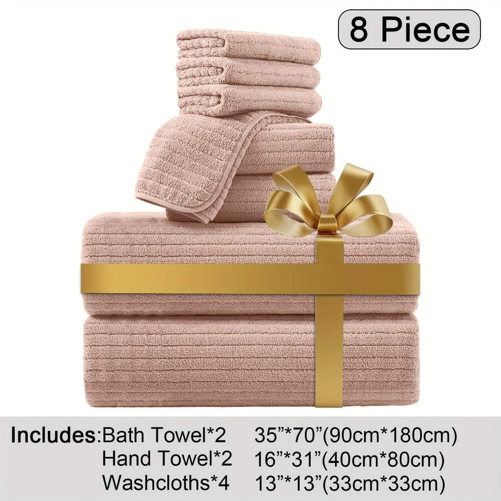 Oversized Bath Towels Set Microfiber