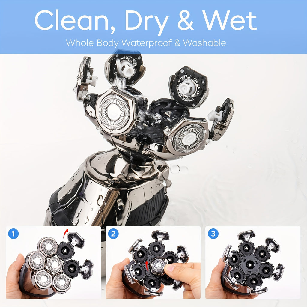 Men's 5-in-1 All-in-One Electric Shaver & Grooming Kit
