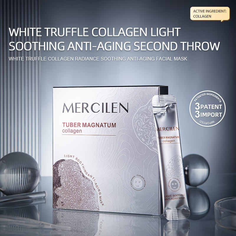 MERCILEN White Truffle Extract Soothing Anti-Aging Facial Mask with Collagen 4g x 20 Sachets