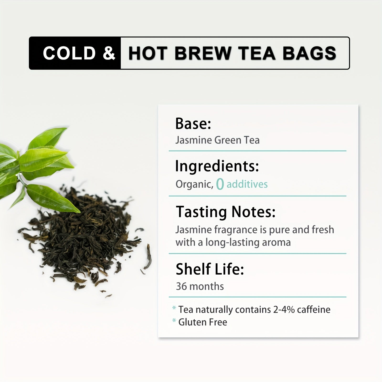 RIANTEA Premium Jasmine Green Tea, 36 Ct