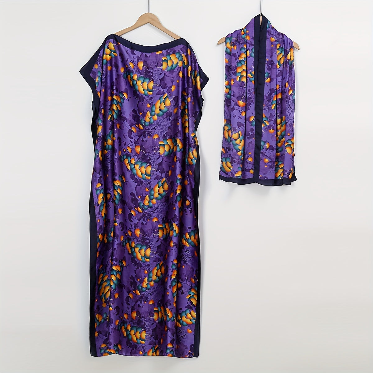 Luxury Lightweight Floral Print Scarf Shawl