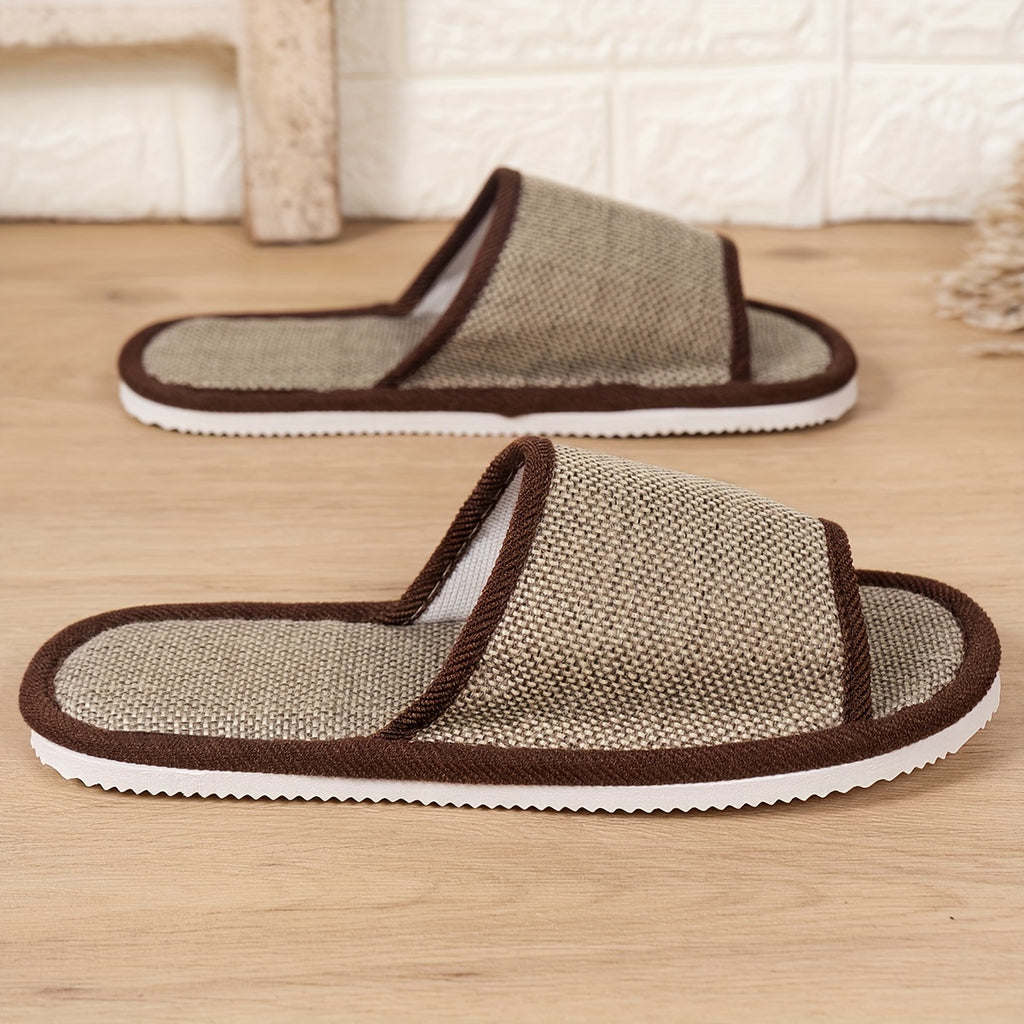 Mens Open Toe Slippers
