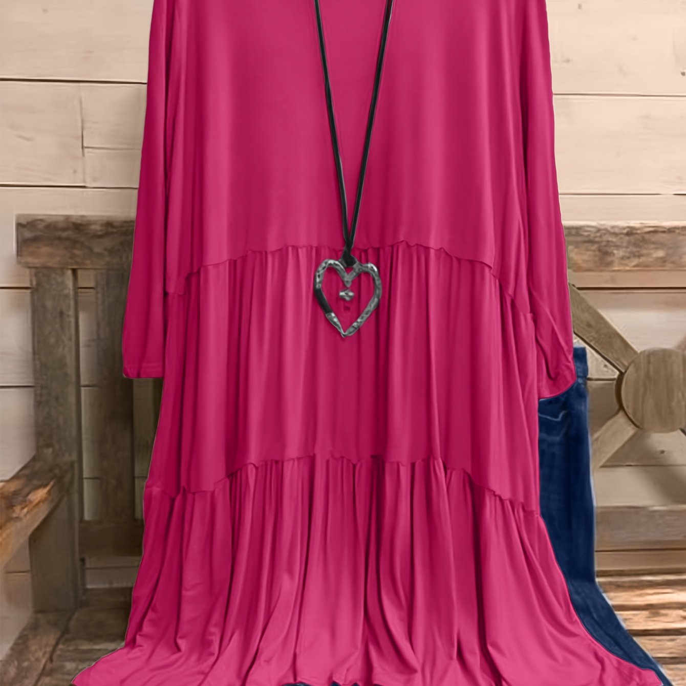 Plus Size Women's Chic Smock Dress