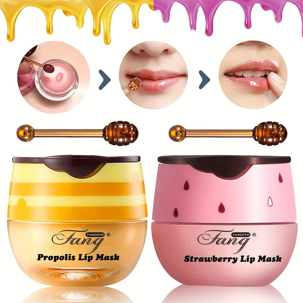 [Buy 1 Get 1 Free]2 Pack Bee Balm Lip Balm Honey Pot