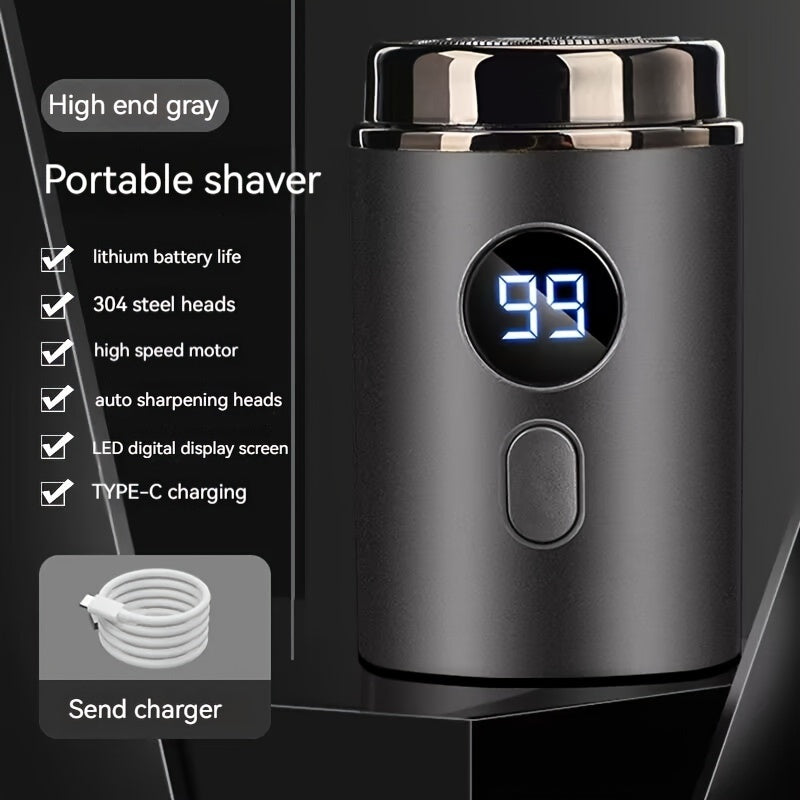 Ultimate Silent Beard Shaver - Rotary Shaver with Digital Display