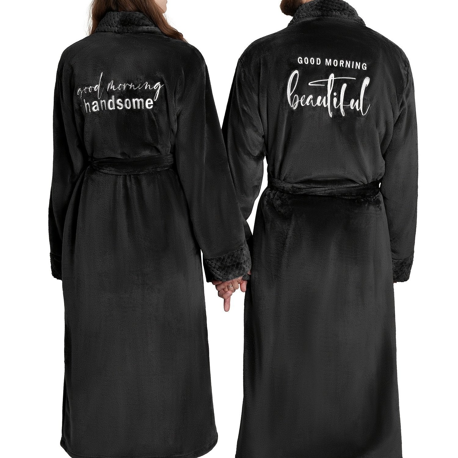 Buy 1 Get 1 Free, total of 2 Pcs Luxurious His and Hers Plush kimono robes