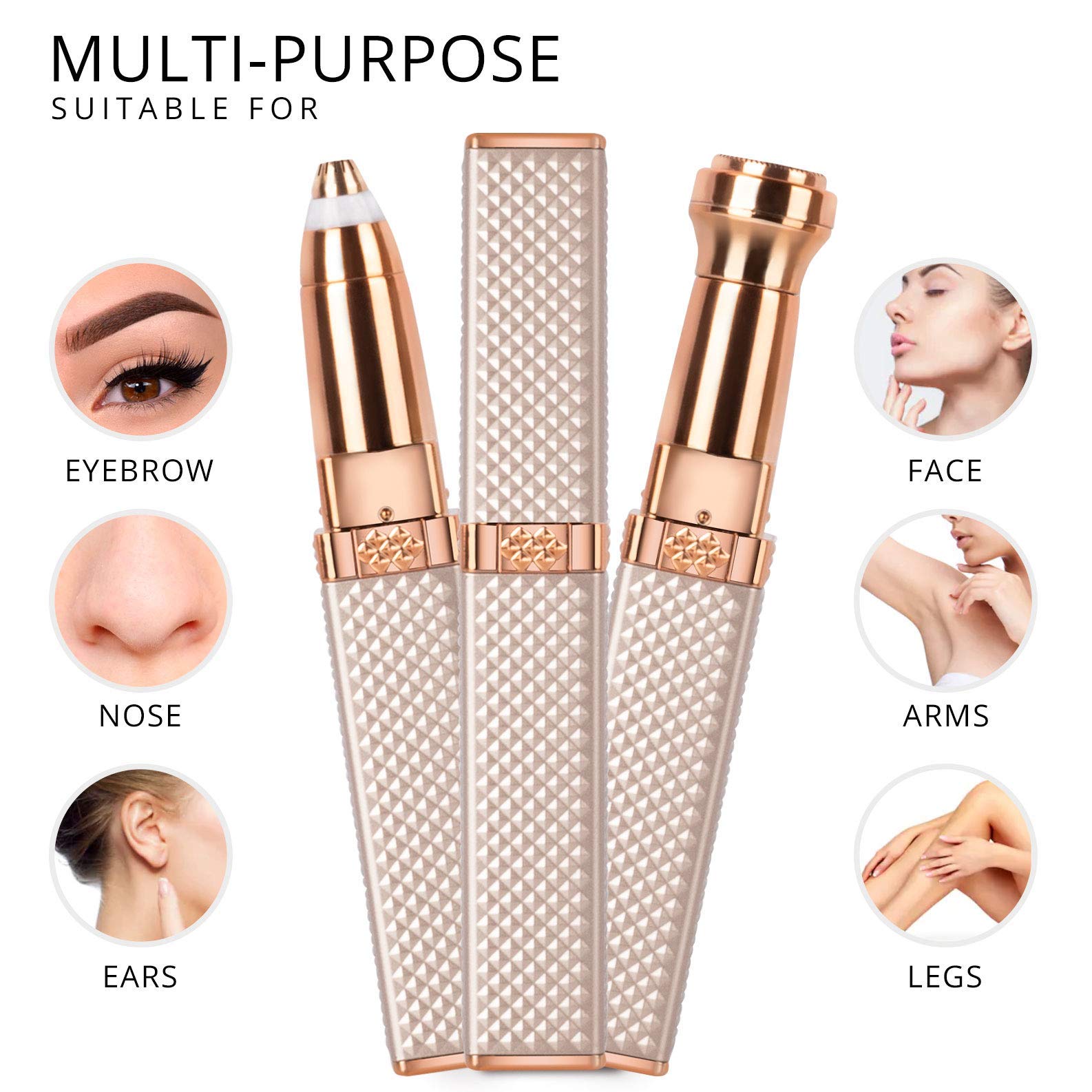 1pc Eyebrow Trimmer & Facial Hair Removal for Women