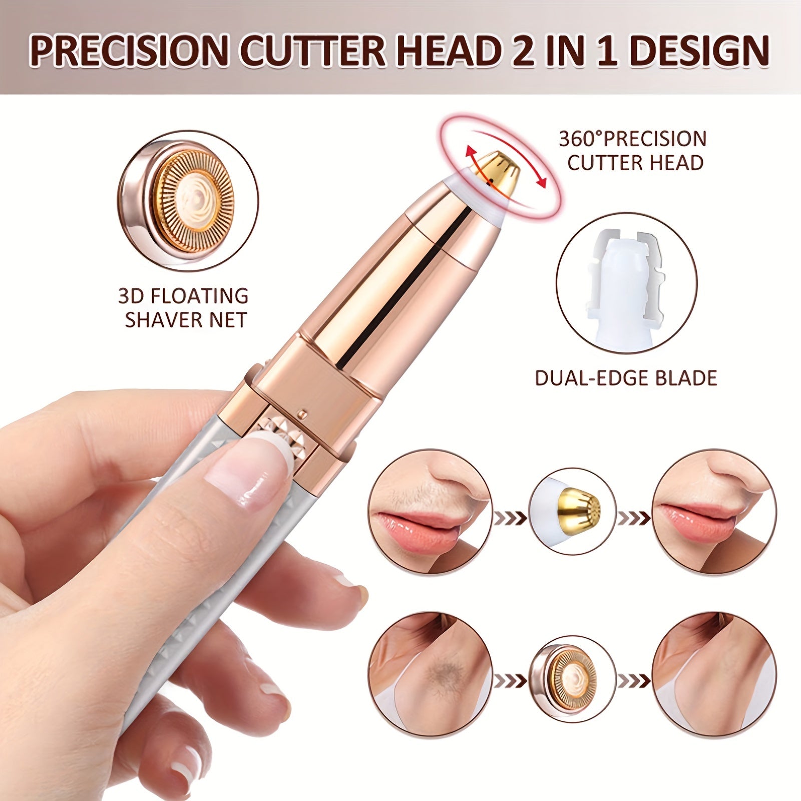 1pc Eyebrow Trimmer & Facial Hair Removal for Women