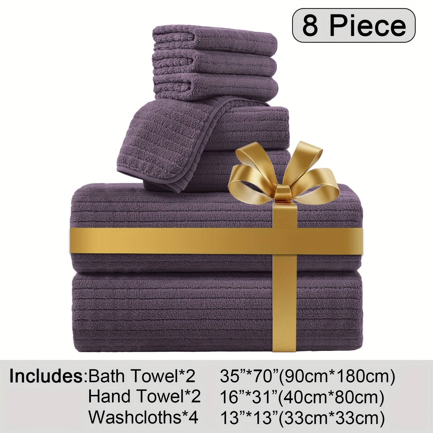 Oversized Bath Towels Set Microfiber
