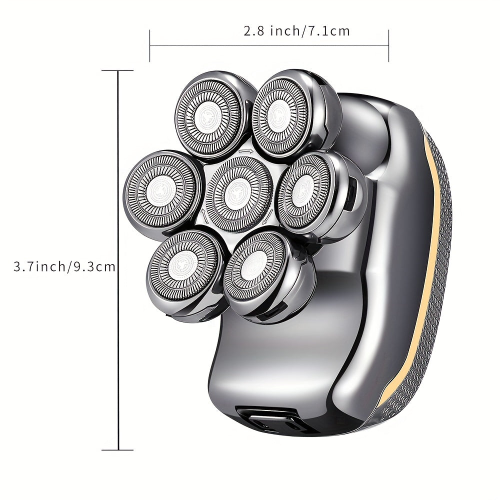 Men's Electronic Head Shaver Razor - Rechargeable Cordless Hair Shaving Razor