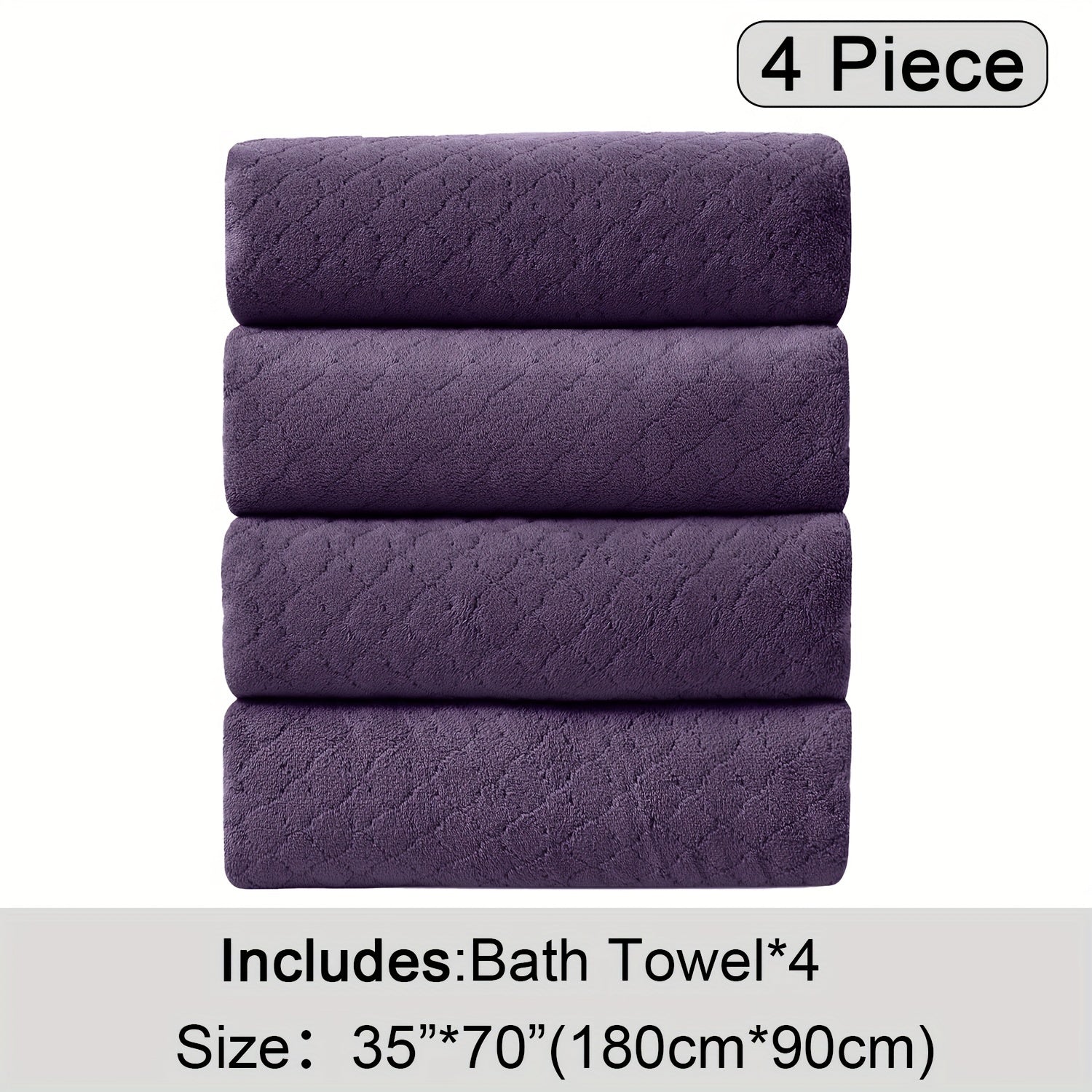Extra Large Bath Towel Microfiber Set