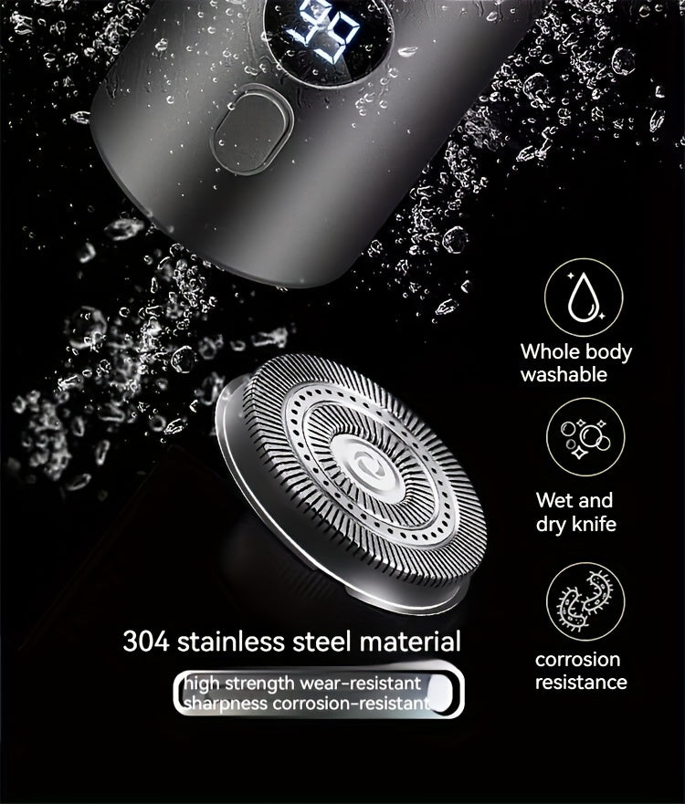 Ultimate Silent Beard Shaver - Rotary Shaver with Digital Display