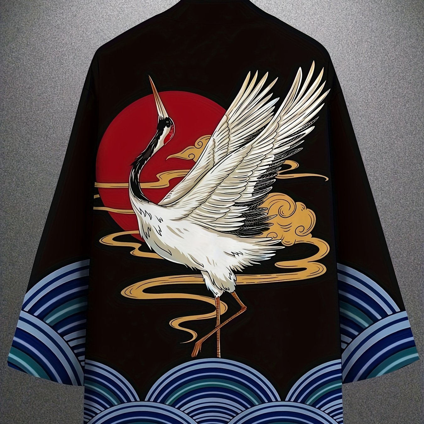 Cool Japanese Kimono Men's Breathable Beach Shirt