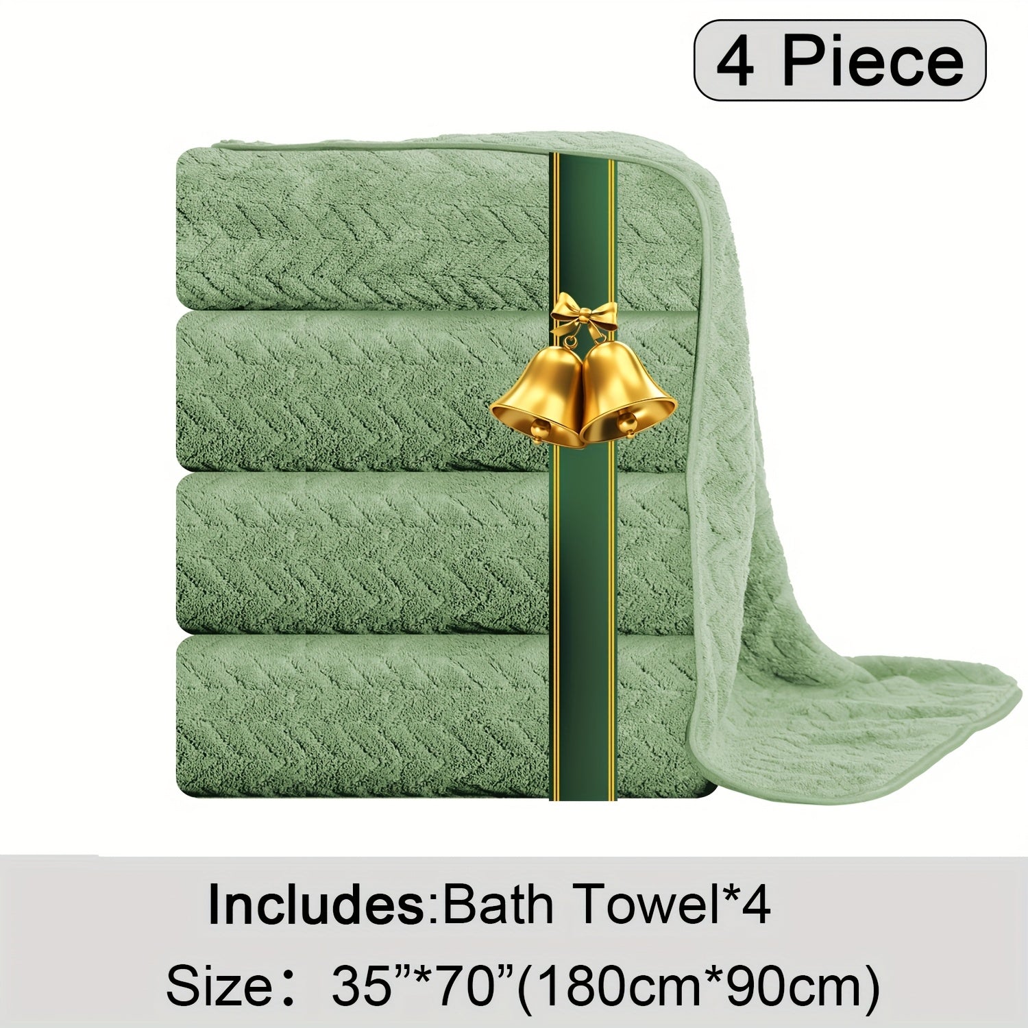 Oversized Bath Towels Set Microfiber