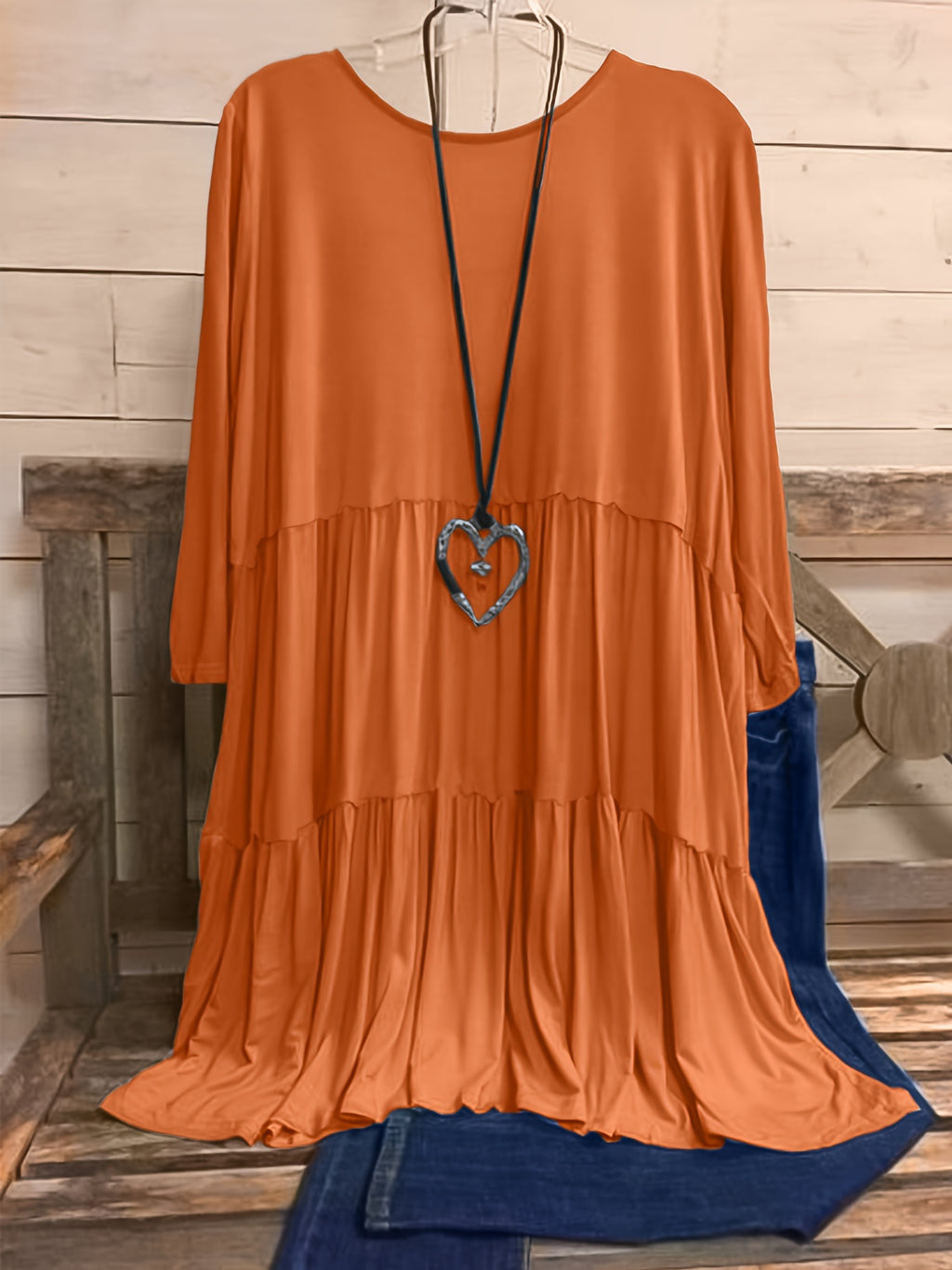 Plus Size Women's Chic Smock Dress