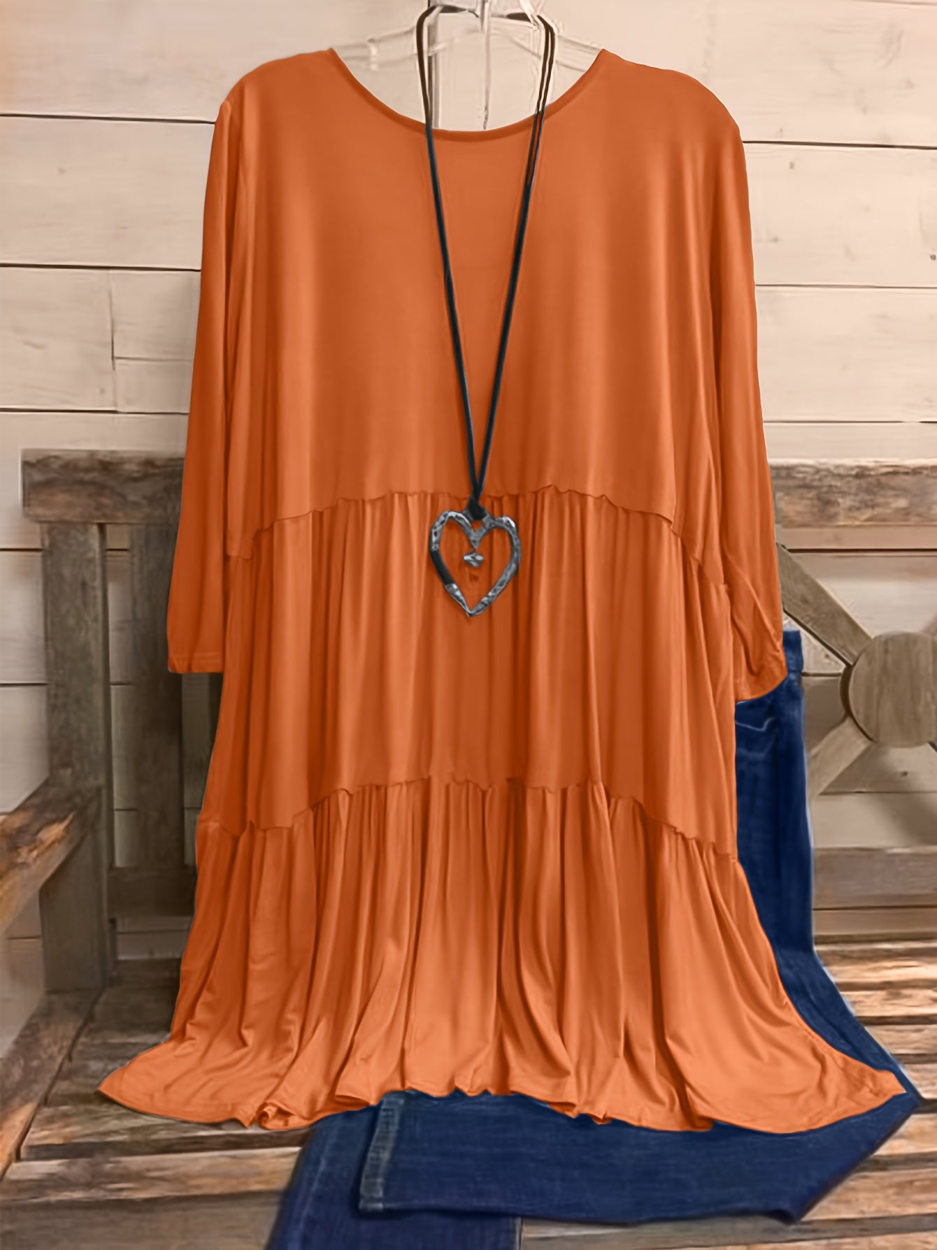 Plus Size Women's Chic Smock Dress