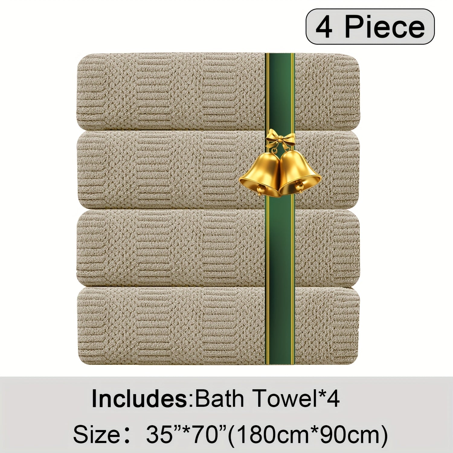 Oversized Bath Towels Set Microfiber