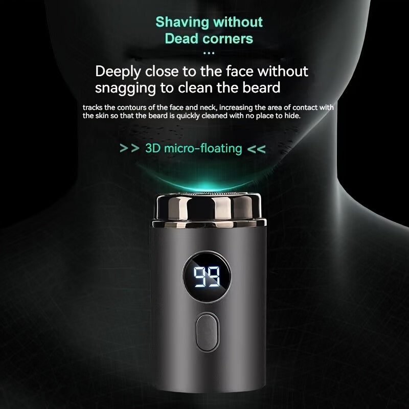 Ultimate Silent Beard Shaver - Rotary Shaver with Digital Display