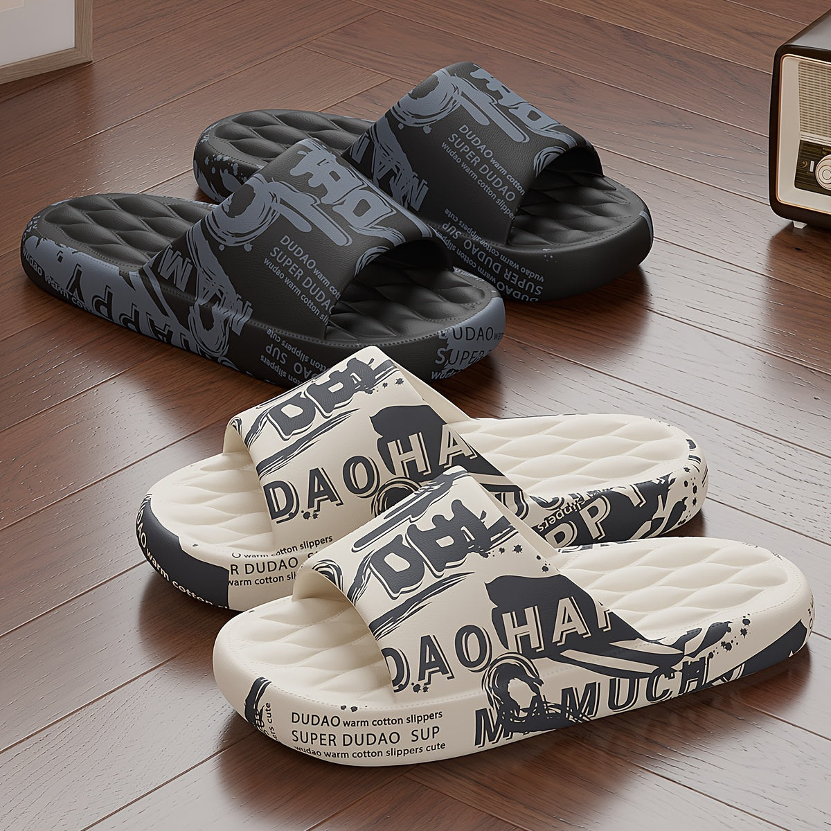 Men's Graphic Slides